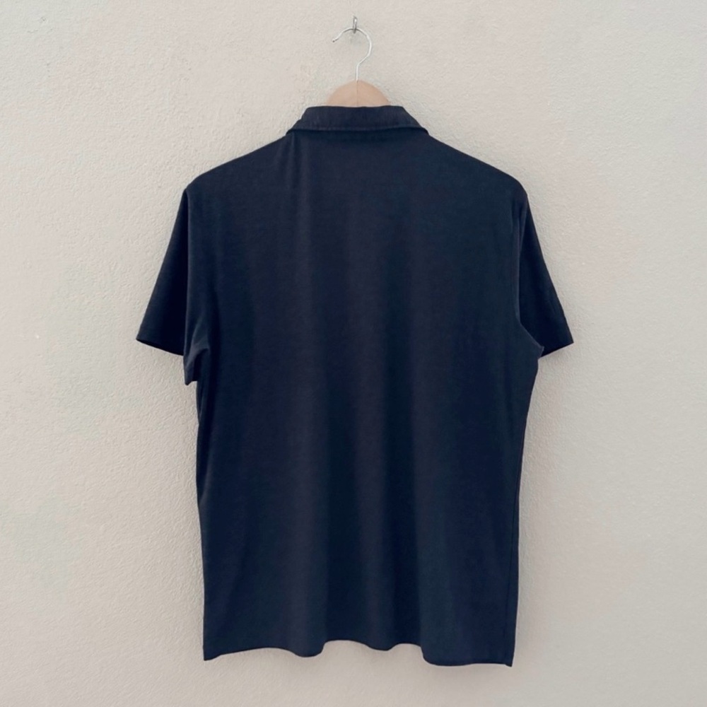 Vuori Strato Tech Polo Shirt Henley Med Black Short Sleeve Classic Casual Golf - Picture 5 of 10